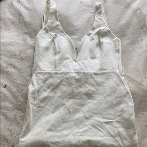 Lulus White V Neck Dress